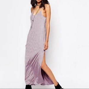 NWOT Free People Dusty Purple She Moves Maxi Dress